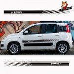 Stylish Car Door Side Sticker Vinyl Body Decal Racing Stripe Sticker Auto Side Car Sticker for Fiat Panda Car Accessories